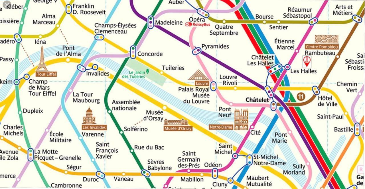50M2 Rue Rambuteau/Pompidou/Marais/Hotel De Ville Paris Eksteriør bilde