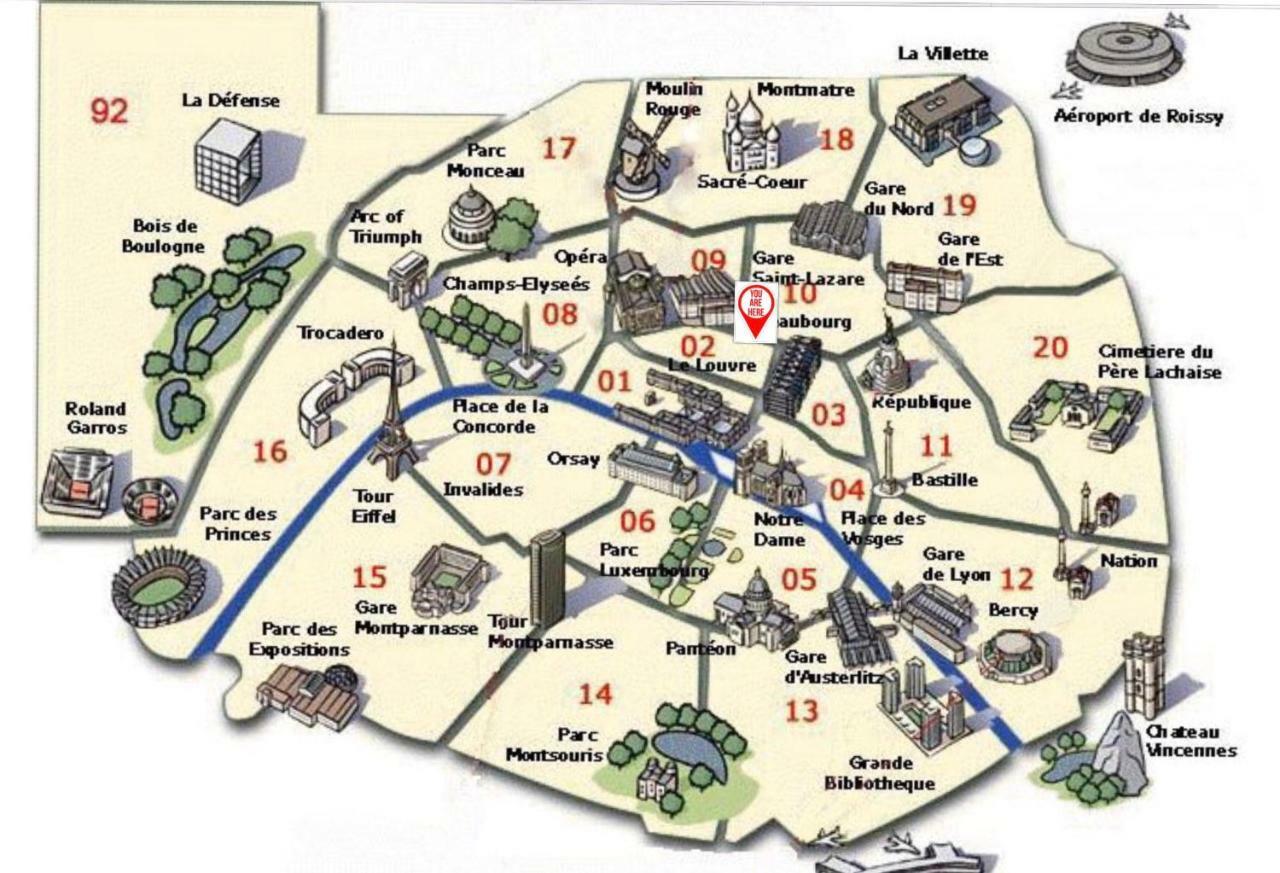 50M2 Rue Rambuteau/Pompidou/Marais/Hotel De Ville Paris Eksteriør bilde