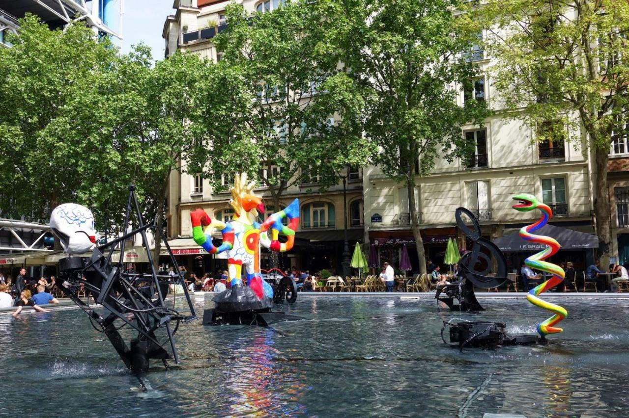 50M2 Rue Rambuteau/Pompidou/Marais/Hotel De Ville Paris Eksteriør bilde